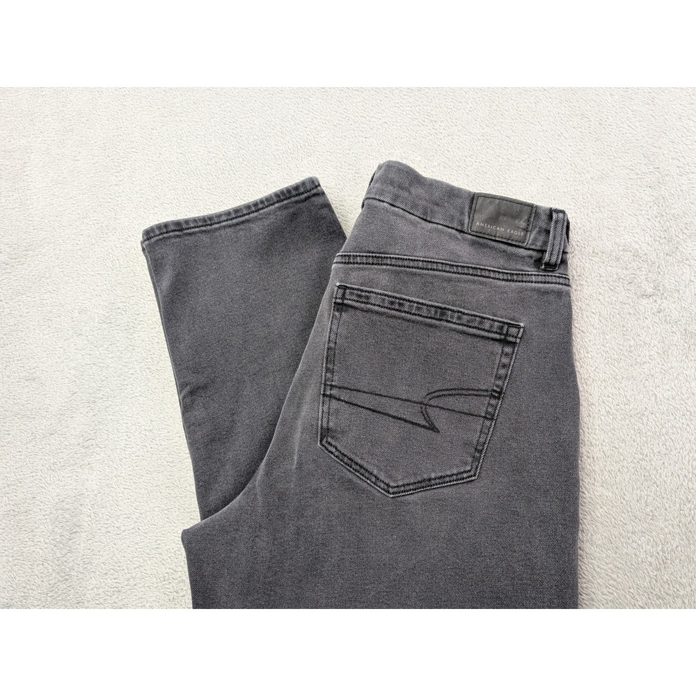 American Eagle Outfitters Charcoal Gray High-Rise Jeans
